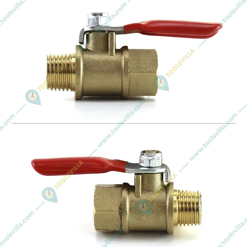 10 Pcs Of 1/2 Inch Male x 1/4 Male Ball Valve For HTP Pump
