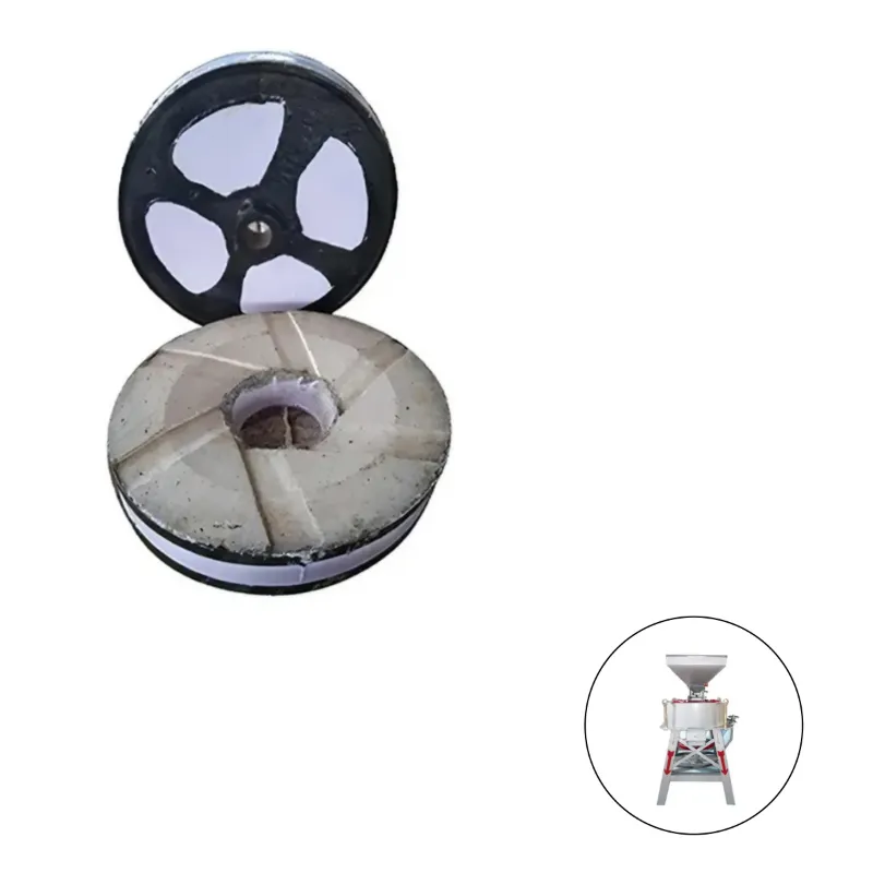 Black Emery Stone for 14 inch (350 mm) Horizontal Type Janta Flour Mill (One Pair)