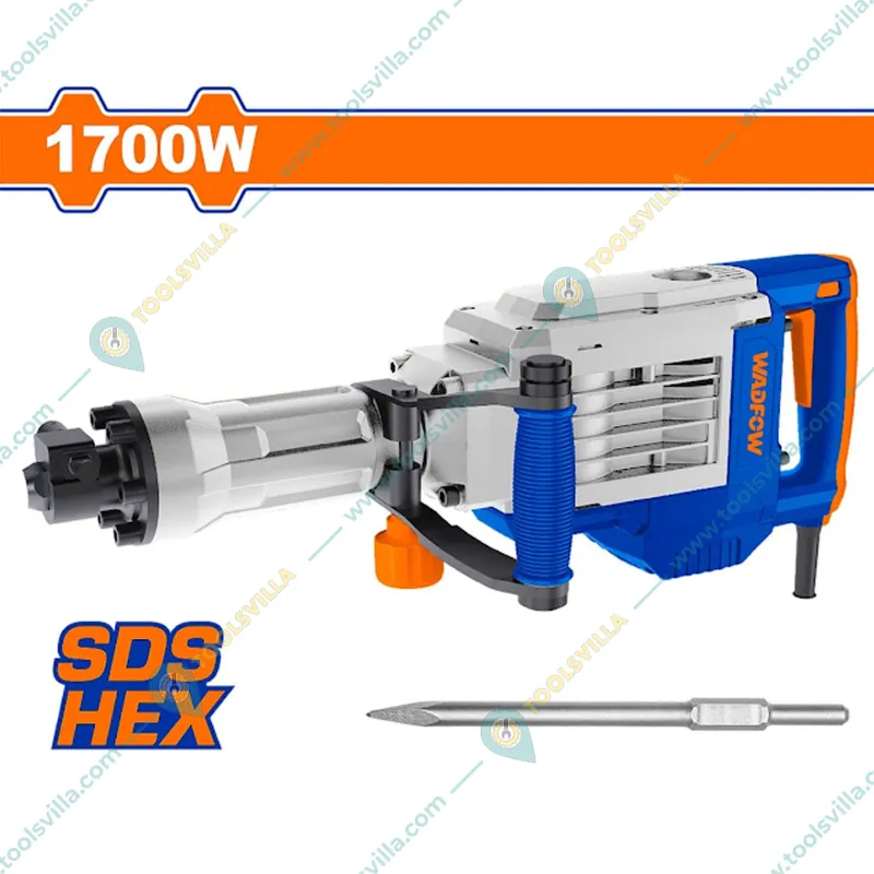 Wadfow 14 Kg 1700 W Hex Demolition Hammer (WDB1D90)