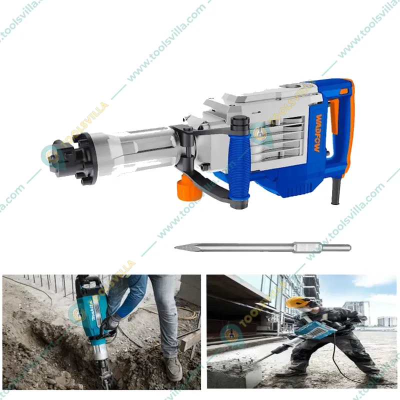 Wadfow 14 Kg 1700 W Hex Demolition Hammer (WDB1D90)