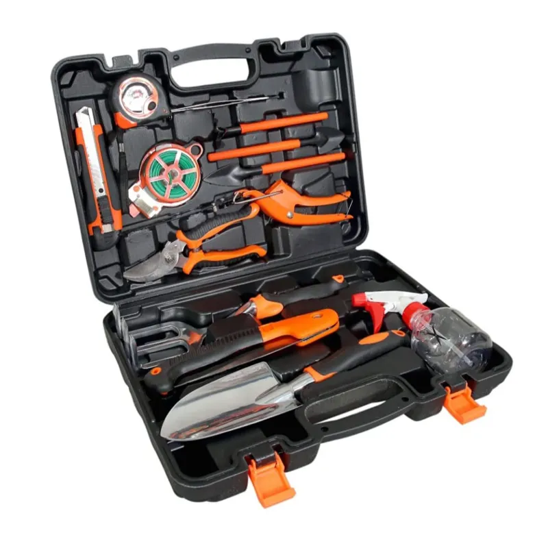 VOLTZ 14 pcs Heavy Duty Aluminum Garden Hand Tools with Storage Box, Gardening Gift for Men & Women (VZ-TK-14)