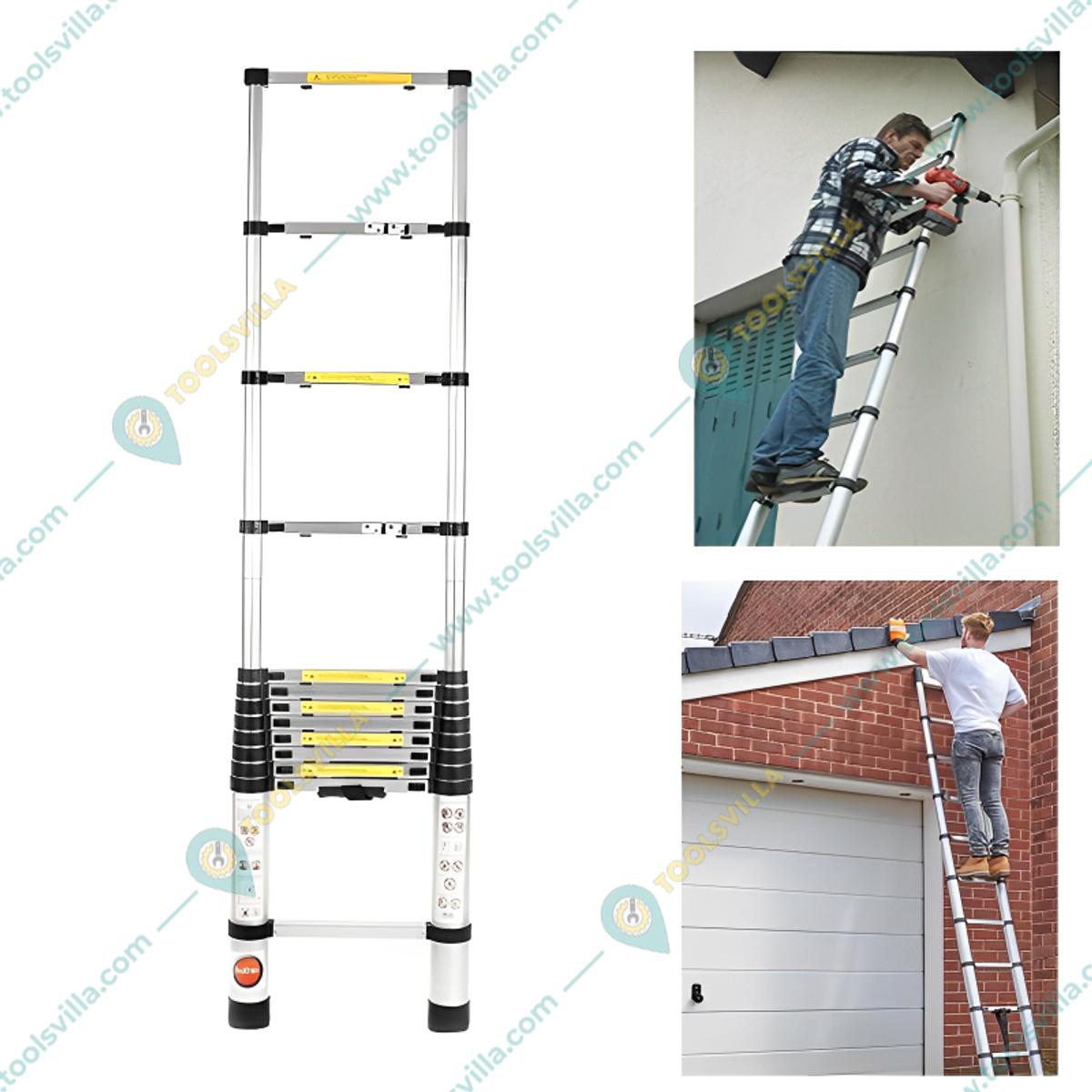 4.1m Aluminium Telescopic Ladder With 1 Year Warranty