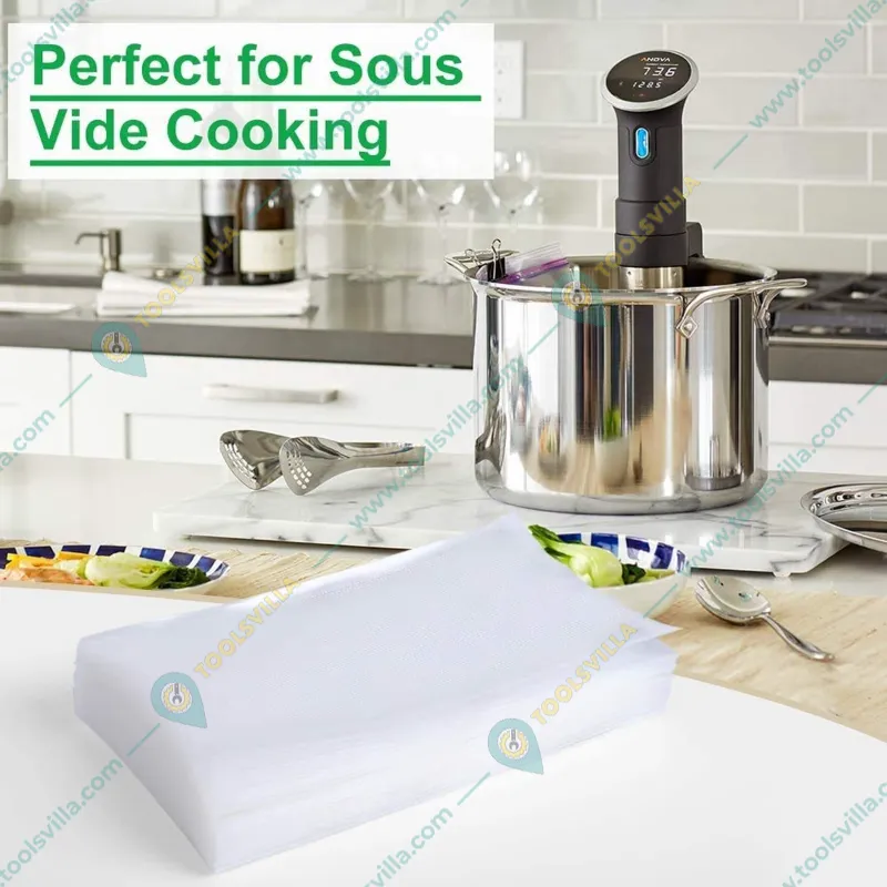 Premium 100 Pcs of (15x25cm) One Side Embossed (Dotted) Vacuum or Heat Sealing Packaging bag or Pouches