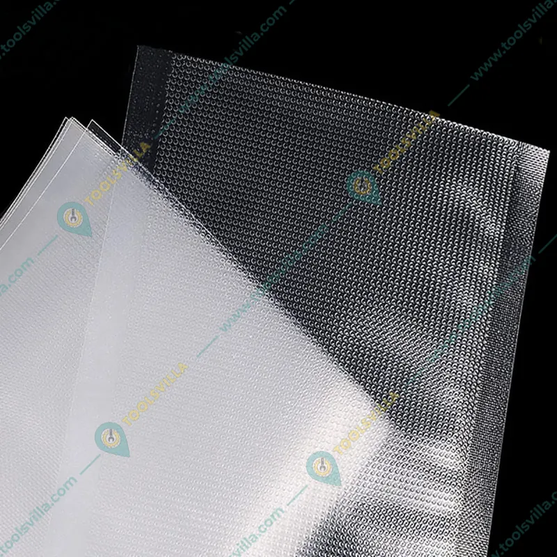 Premium 100 Pcs of (15x25cm) One Side Embossed (Dotted) Vacuum or Heat Sealing Packaging bag or Pouches