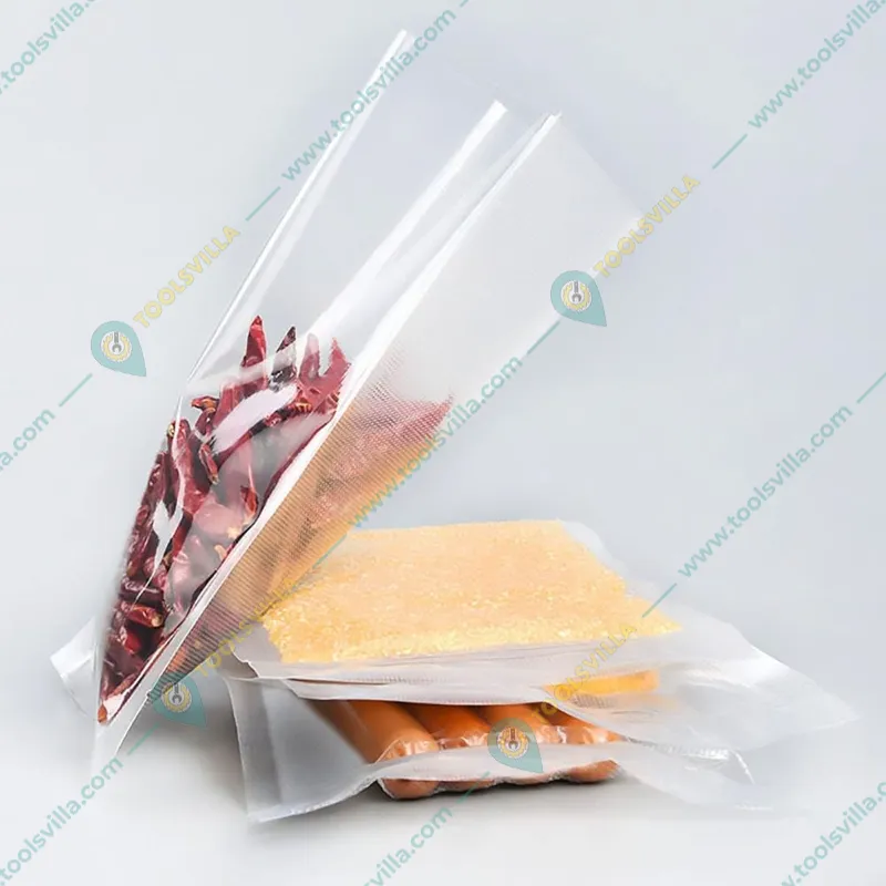 Premium 100 Pcs of (15x25cm) One Side Embossed (Dotted) Vacuum or Heat Sealing Packaging bag or Pouches