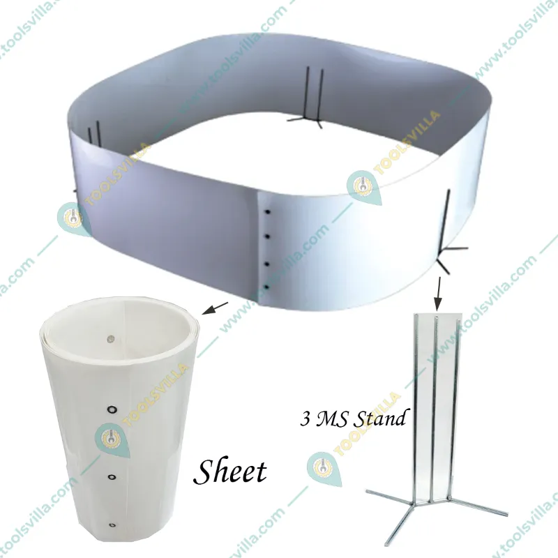Premium Quality 15 Feet Round Chick Guard with MS Stand