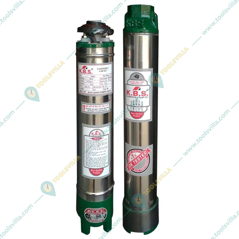 KBS 1.5Hp 18 Stage(3") V3 1Ph Water Cooled Submersible Pump With CP, 60m Submersible Cable, Safety Wire- 1 Year Warranty
