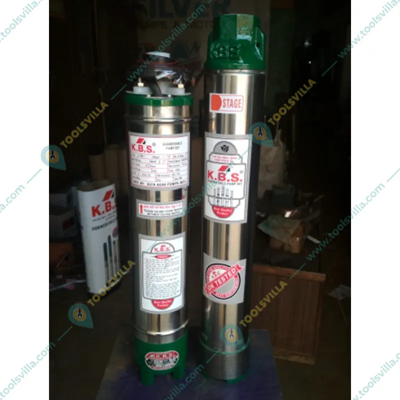KBS 1.5Hp 18 Stage(3") V3 1Ph Water Cooled Submersible Pump With CP, 60m Submersible Cable, Safety Wire- 1 Year Warranty