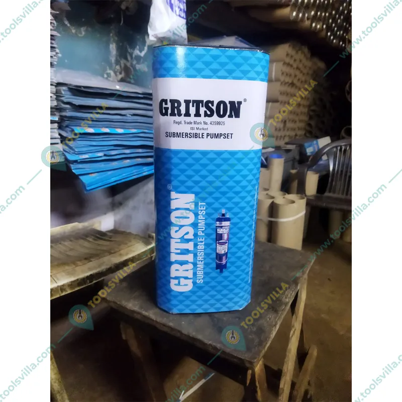 Gritson 1.5 HP 6 Stage(4 inch)V-4 1Phase Water Cooled Submersible Pump With CP & Accessories 1 Year Warranty