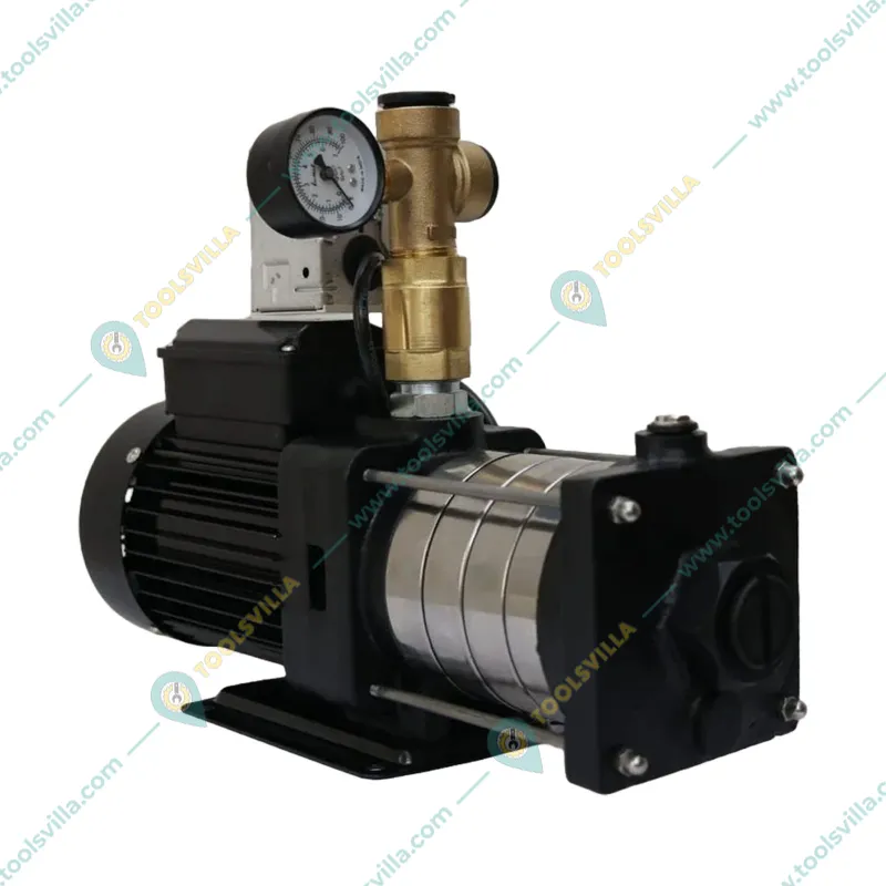 Crompton  1.5 Hp Single Phase Booster Pump With 24L Tank For 6 Bathrooms, SS Impeller (CFCHM6E1.5B-V24) - 1 Year Warranty