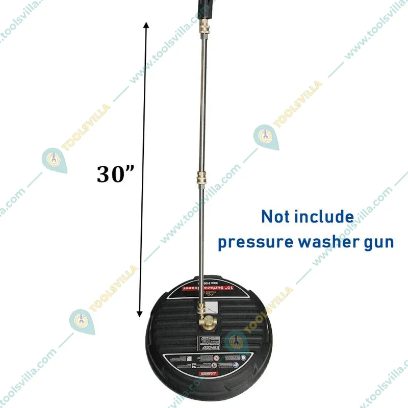 Shakti Technology 15 Inch Pressure Washer Surface Cleaner with 2 Pcs 15 Inch Extension Rod (DP-33)