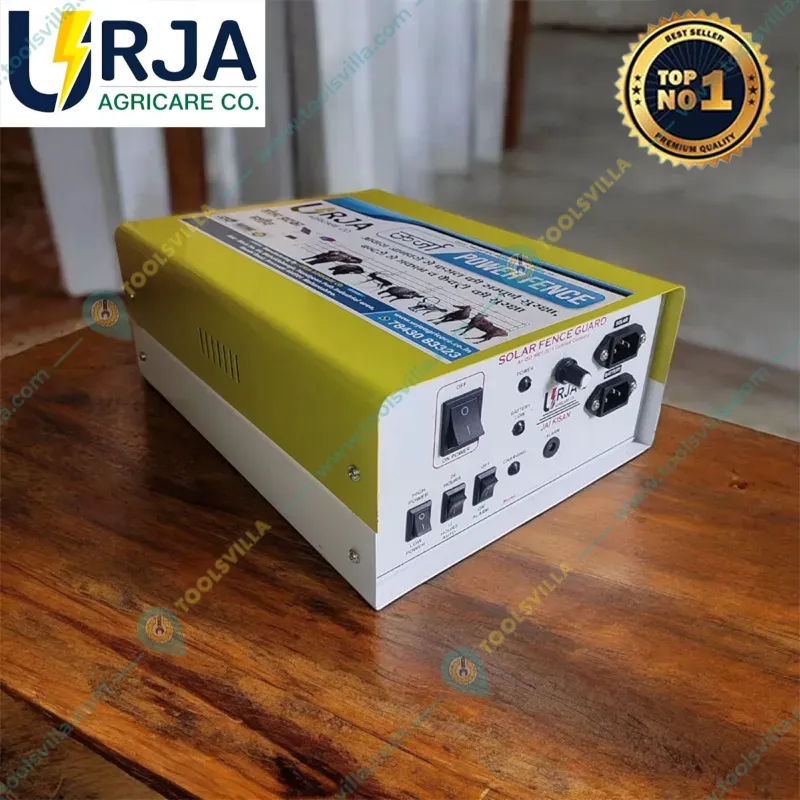 Urja 15 KV Solar Fence Energizer for 70 Acre Area with Cables, Siren and 2 Piece Warning Plates (1 Year Warranty on Machine)