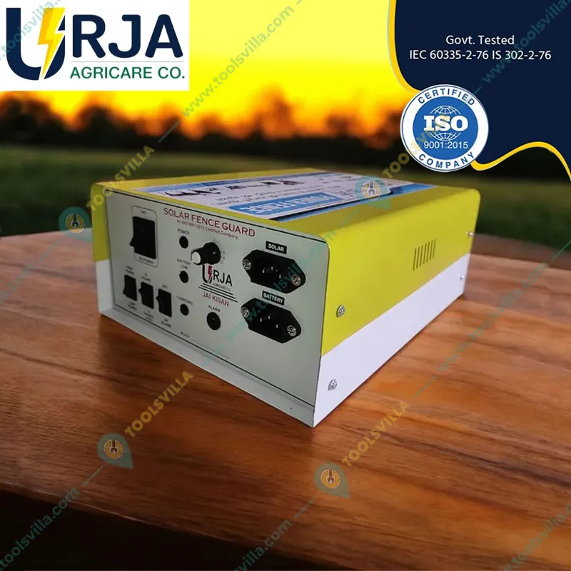Urja 15 KV Solar Fence Energizer for 70 Acre Area with Cables, Siren and 2 Piece Warning Plates (1 Year Warranty on Machine)