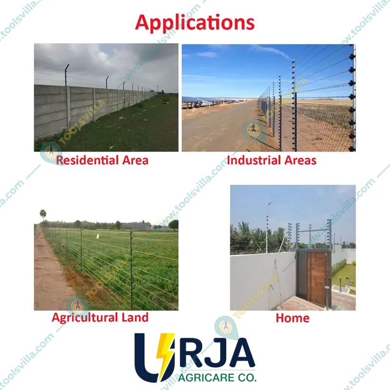 Urja 15 KV Solar Fence Energizer for 70 Acre Area with Cables, Siren and 2 Piece Warning Plates (1 Year Warranty on Machine)