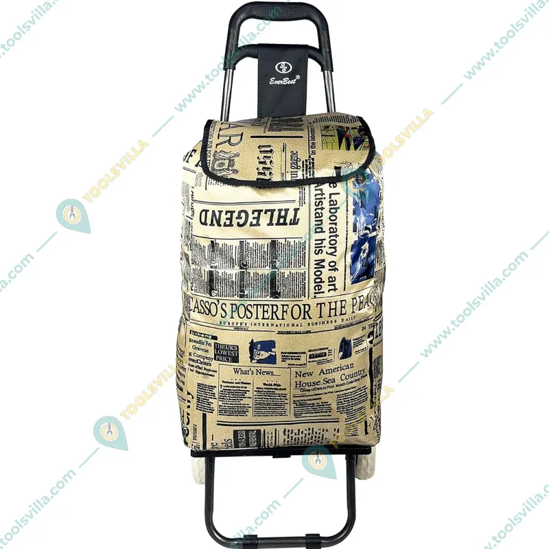 EVER BEST EB-Series 15 Liter Shopping Trolley Bag With Wheels - Colour-Beige  (2 Year Warranty )