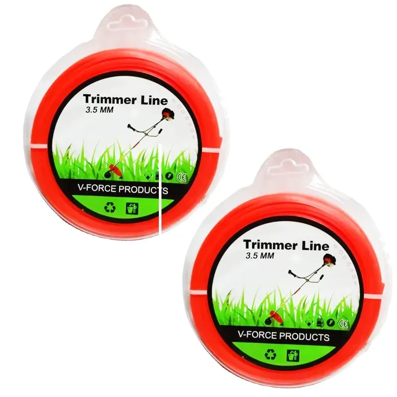 Heavy Duty BC527, 3.5 mm 15 Meter Square Nylon Trimmer Line For Petrol Brush Cutter(Quantity-2 Pieces)
