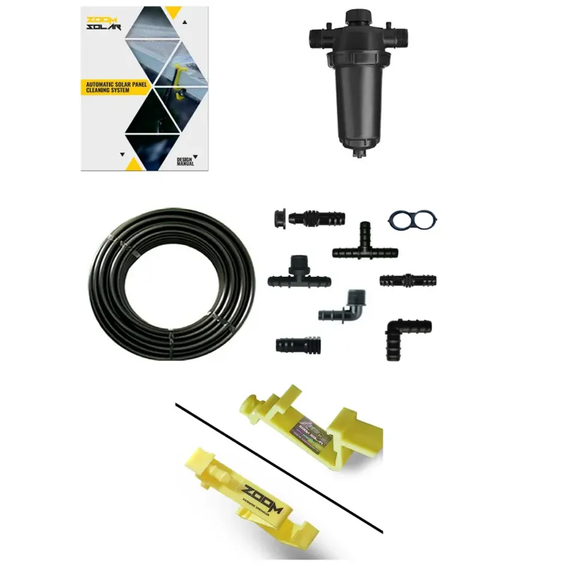 Zoom Solar Cleaning Kit for 15 Panels Solar Panel, Without Controller