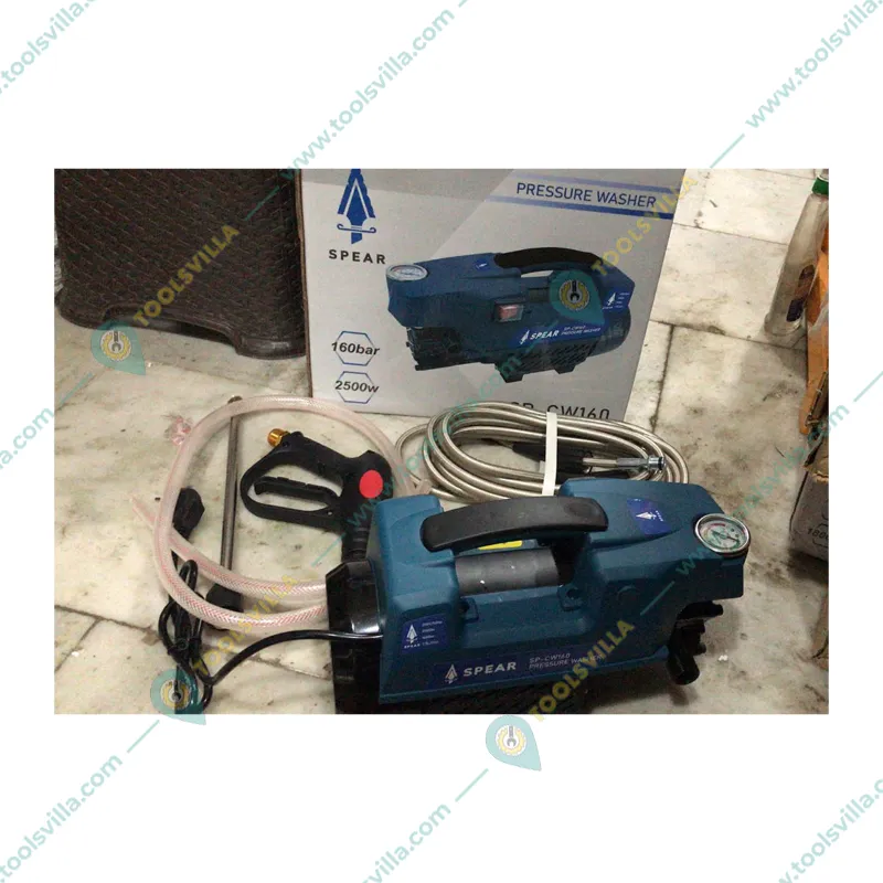 SPEAR 160 Bar 2500W Pressure Washer With Spray Gun And Other Accessories