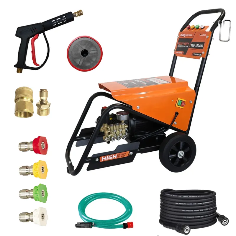 Shakti Technology 3 Hp Trolley Type 160 Bar High Pressure Washer with 13 LPM Flow Rate (Hydro Force Prime)