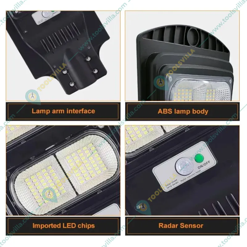 Gramstrong Solar Street Light of 60 W 160 LEDs, Waterproof Motion Sensor Outdoor Light with Remote (2 Year Warranty)