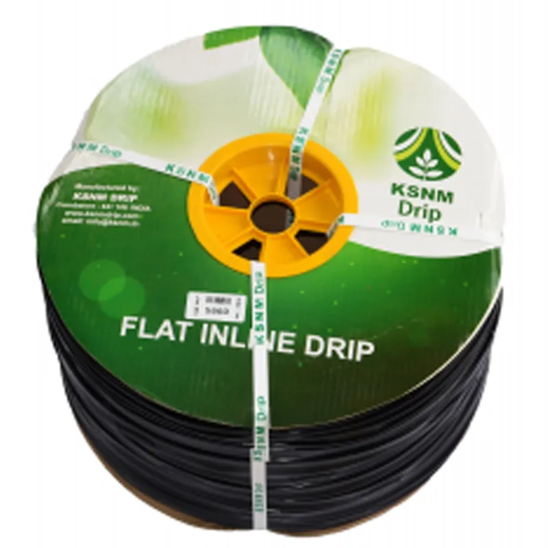 KSNM 200 micron 1000 meter 16-4-40 Flat Inline Drip Pipe for Irrigation with Advanced Laser Punch Holes