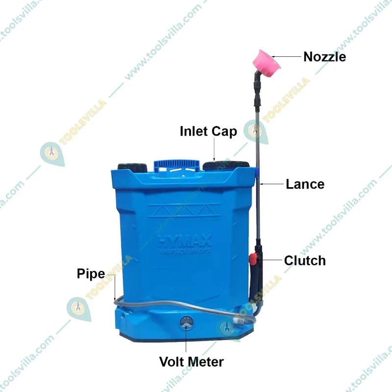 Hymax 16L Knapsack Battery Sprayer With 12V 8Ah Battery, HX-108