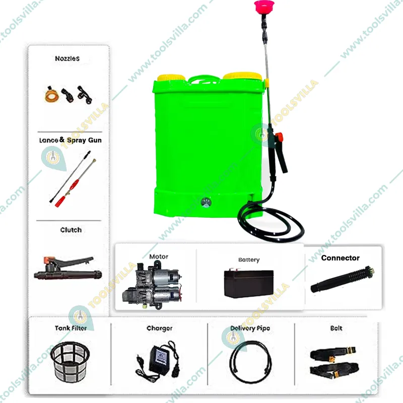 Heavy Duty 20L Double Motor Battery Sprayer With 12V 14 Amp Battery