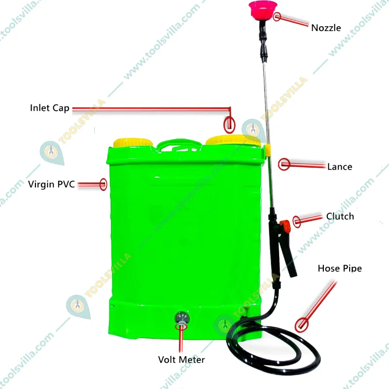 Heavy Duty 20L Double Motor Battery Sprayer With 12V 14 Amp Battery