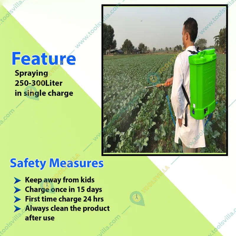 Heavy Duty 20L Double Motor Battery Sprayer With 12V 14 Amp Battery