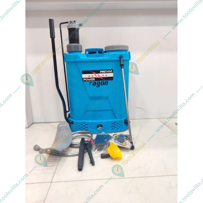 Prithvi Manual Plus Battery 2 in 1, 16 Liter Agriculture Backpack 12V/12A Battery Sprayer