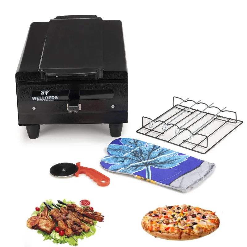Wellberg 16 Inch Electric Tandoor with Big Size Tray, 2000W