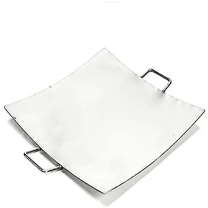 Commercial Stainless Steel 16 inch Round Tawa Platter of 6 mm Thickness For Catering Purpose