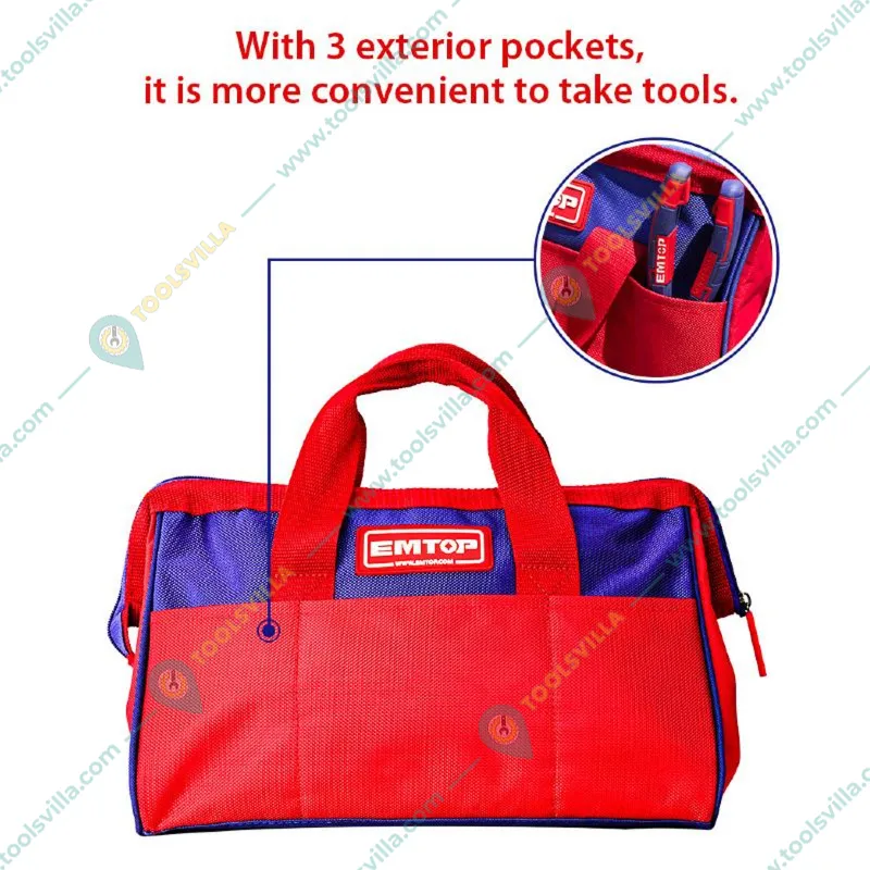 Emtop 16 Inch Waterproof Tool Bag (ETBG18161)