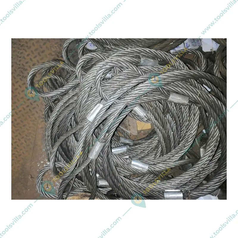 National 16 mm 6 Meter Wire Rope Sling,6x19 IWRC, Single Leg For Lifting, Rigging, and Material Handling