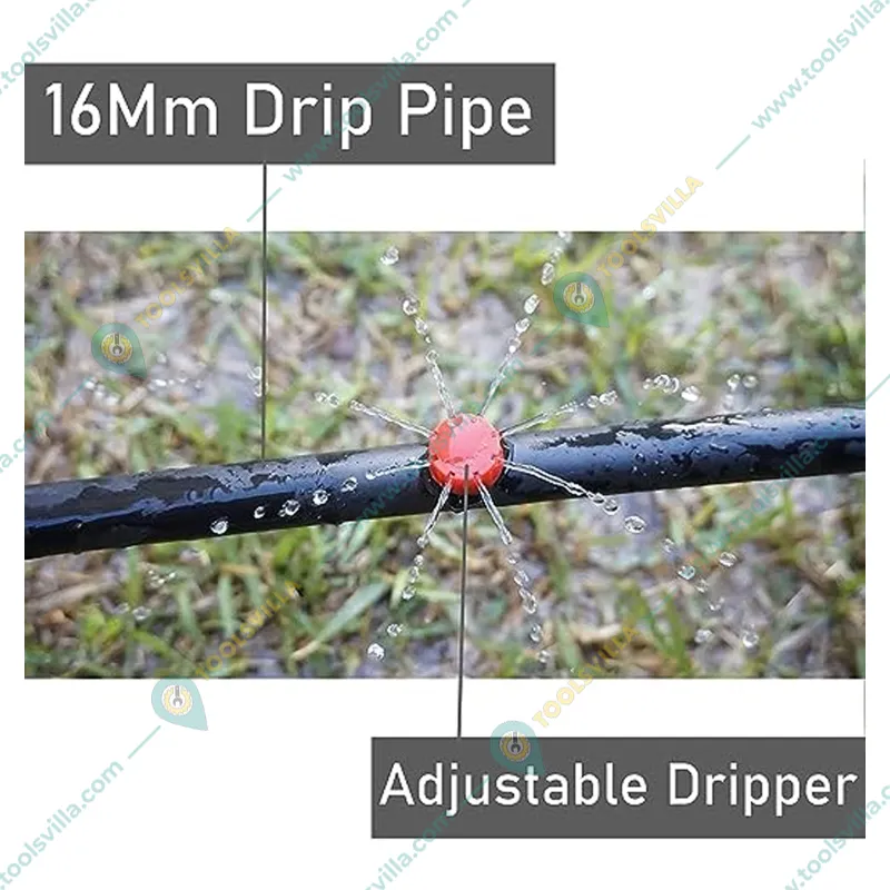 High Quality 16 mm Diameter Main Supply Pipe for Drip Irrigation with Accessories (Size-100 meter)