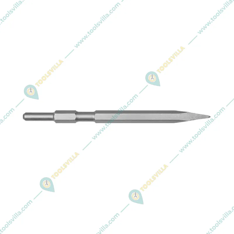 Total 17 x 280 mm 2 Pcs Pointed Hex Chisel for 1300W Demolition Hammer(TAC153171)