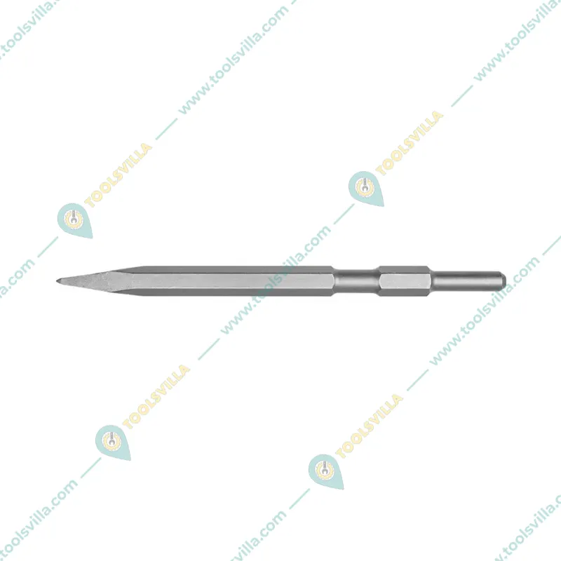 Total 17 x 280 mm 2 Pcs Pointed Hex Chisel for 1300W Demolition Hammer(TAC153171)