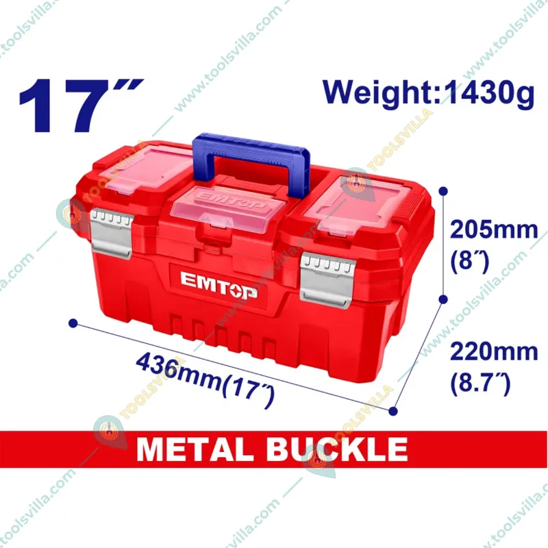 EMTOP 17 inch Plastic Tool Box (EPBX1702)