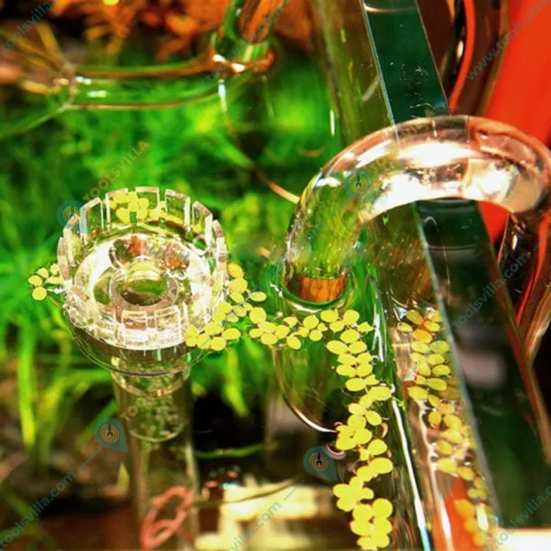 Glass Lily Pipe with Surface Skimmer Inflow Outflow for Canister Filter (17 mm) Aquarium Tool