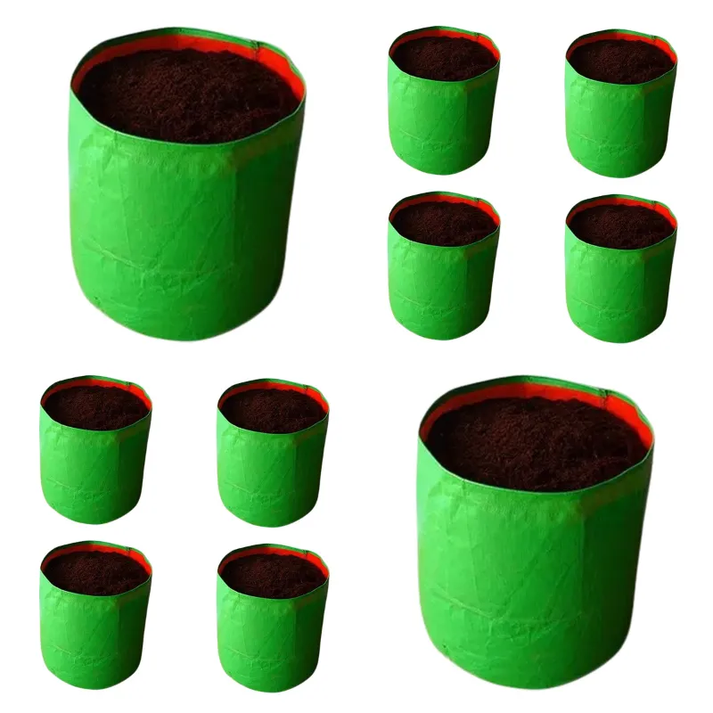 Siddhi 350 GSM 18 x 18 inch HDPE Grow Bag for Garden and Nursery (Pack of 10 pieces)