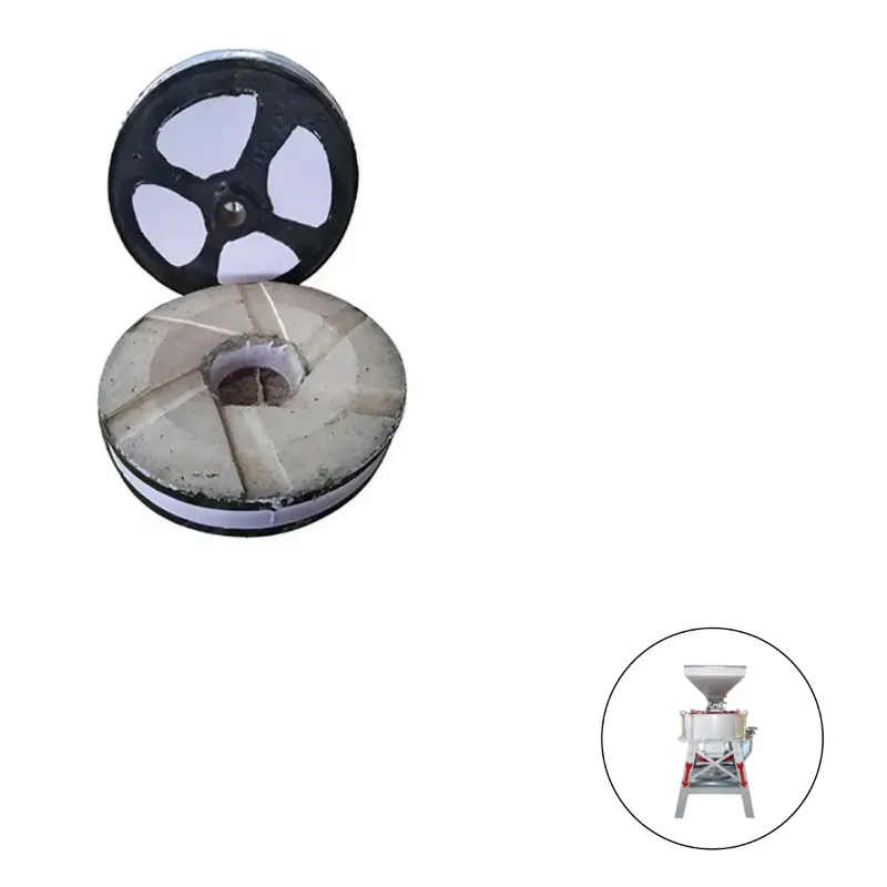 Black Emery Stone for 18 inch (450mm) Horizontal Type Janta Flour Mill (One Pair)