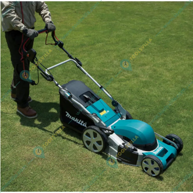 Makita ELM 4621, 18 Inch 1800 Watt Self Propelled Electric Lawnmower For Grass Cutting & Trimming  