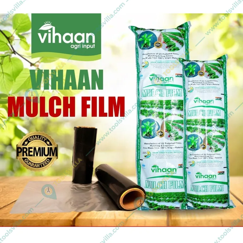 Vihaan 18 Micron Silver/Black Agricultural Mulching Sheet, Mulch Film For Musk Melon & Watermelon(Size-3.25 feet x 400 meters)