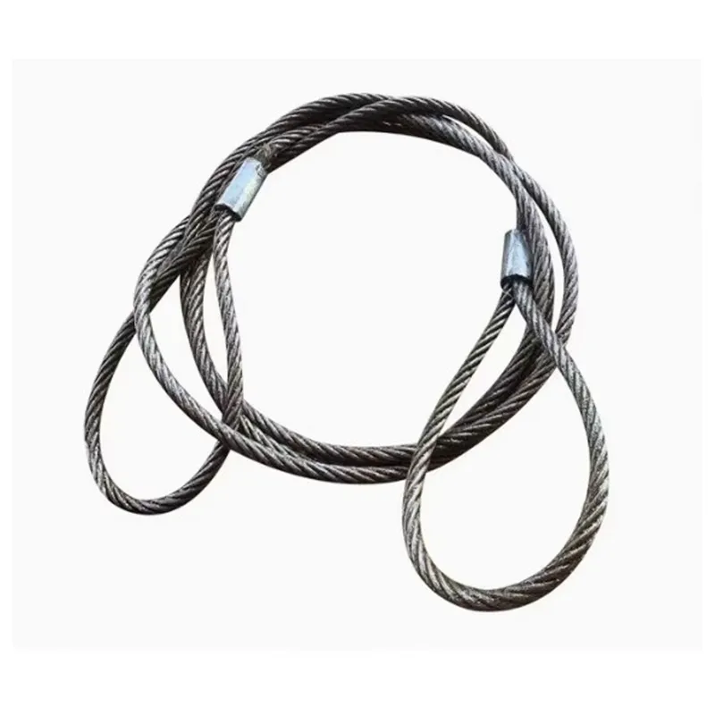 National 18 mm 10 Meter Wire Rope Sling,6x19 IWRC, Single Leg For Lifting, Rigging, and Material Handling