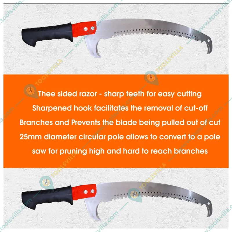 Tree Cutting & Wood Cutting Saw, Professional Tree Cutter, Pruning Saw, 24 inch Curved Blade With Sharp Teeth
