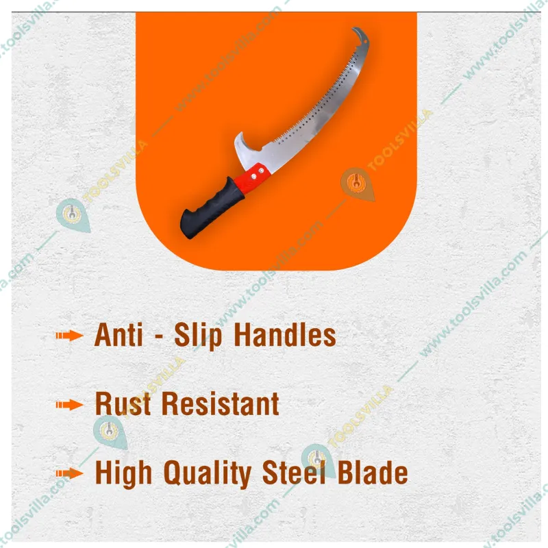 Tree Cutting & Wood Cutting Saw, Professional Tree Cutter, Pruning Saw, 24 inch Curved Blade With Sharp Teeth
