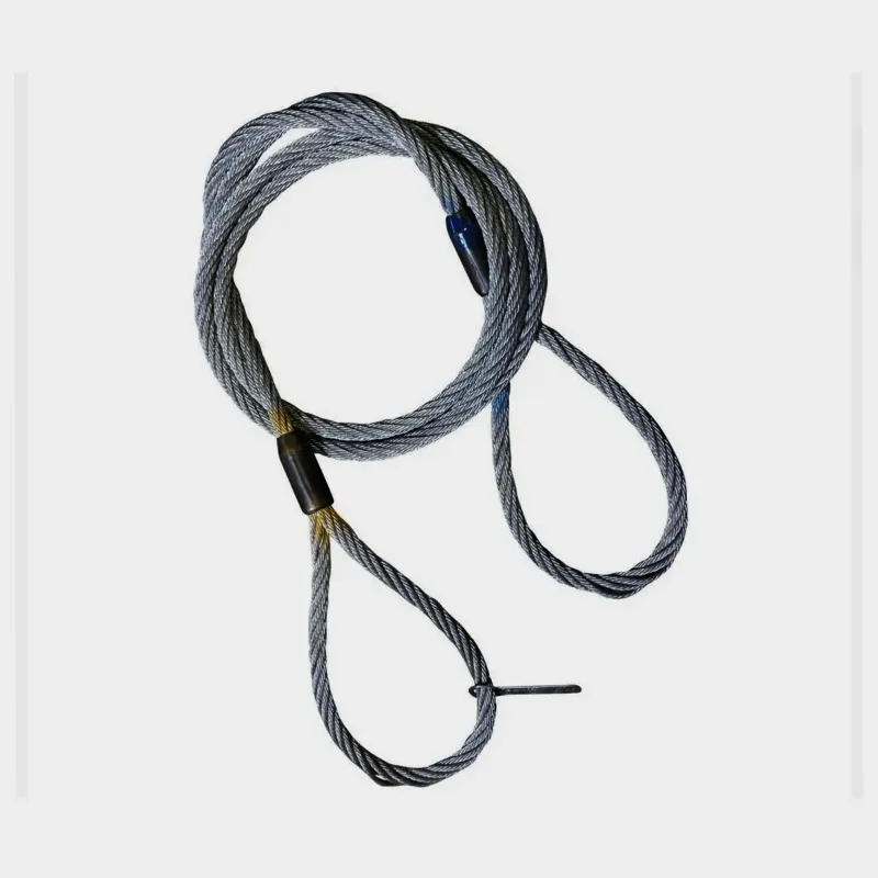National 19 mm 9 Meter Wire Rope Sling,6x19 IWRC, Single Leg For Lifting, Rigging, and Material Handling