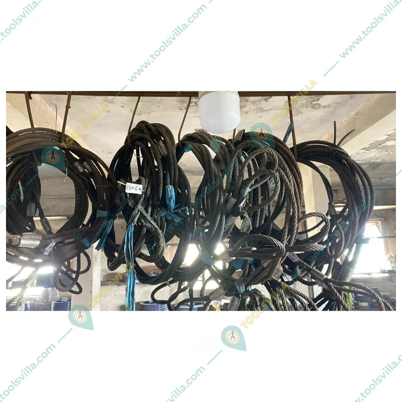 National 19 mm 9 Meter Wire Rope Sling,6x19 IWRC, Single Leg For Lifting, Rigging, and Material Handling