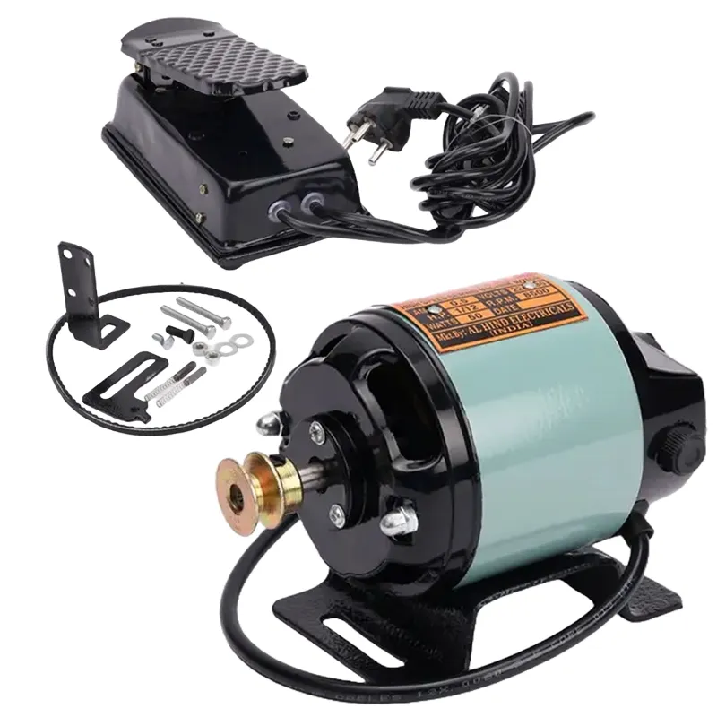 Al Hind 1/12 Hp Copper Winding Sewing Machine Motor with Speed Controller and Accessories, 8500 RPM
