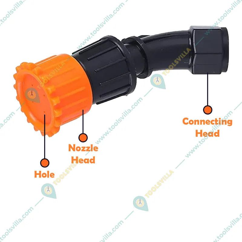 Premium Quality 1 Face Nozzle with 4 Holes for Battery Sprayer(Pack-3 pieces)